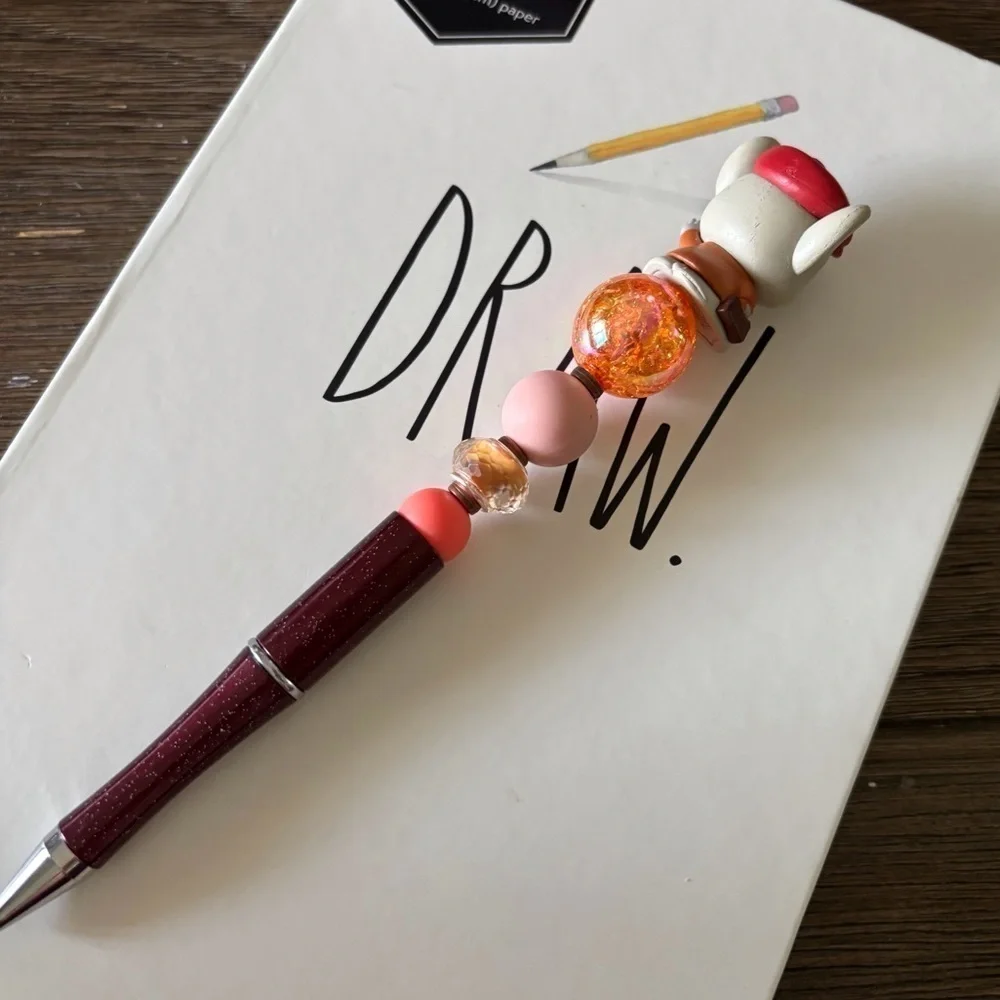 Disney Doorables: The Rescuers: Bernard handmade beaded pen